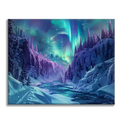 Zorza Polarna – Malowanie po numerach