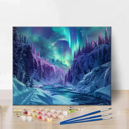 Zorza Polarna – Malowanie po numerach