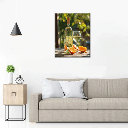 Wino pomarańczowe – malowanie po numerach