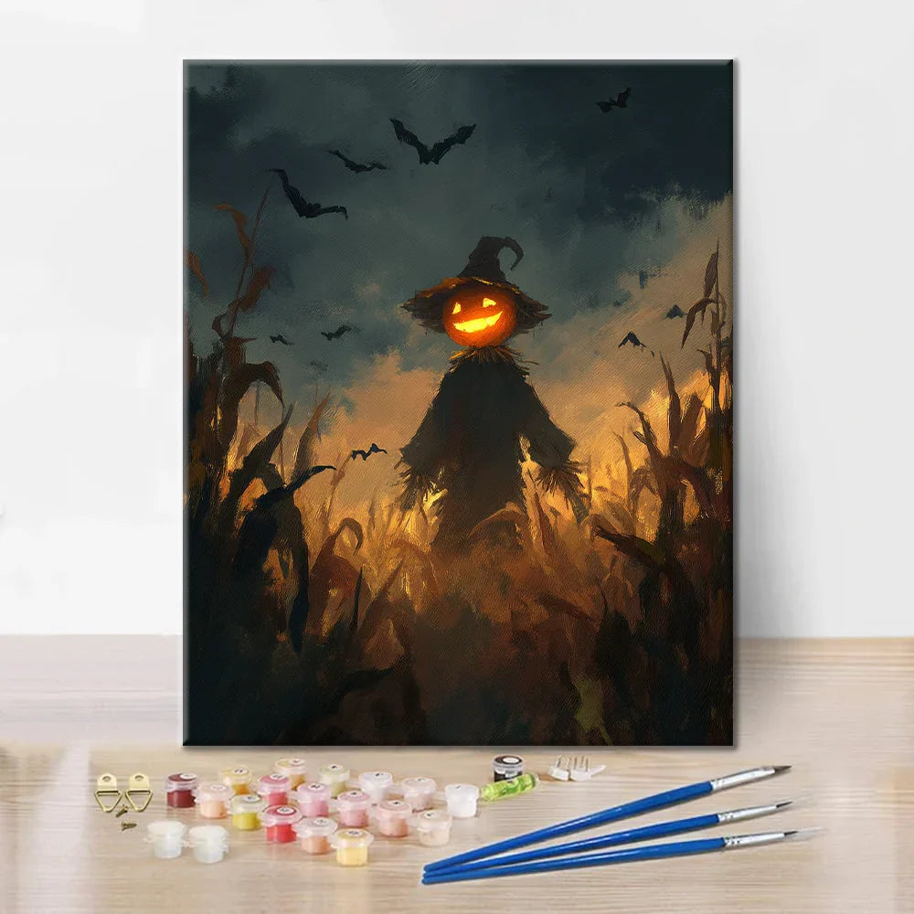 Strach na wróble – malowanie po numerach