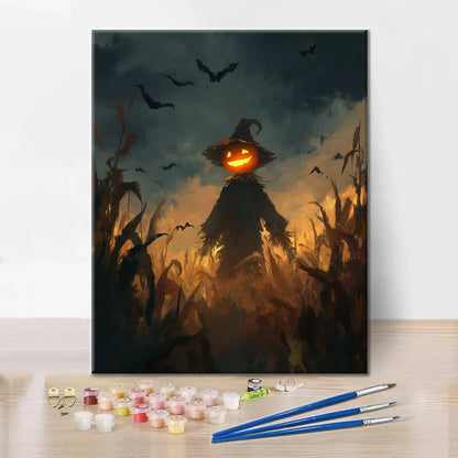 Strach na wróble – malowanie po numerach