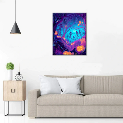 Impreza szkieletów – malowanie po numerach