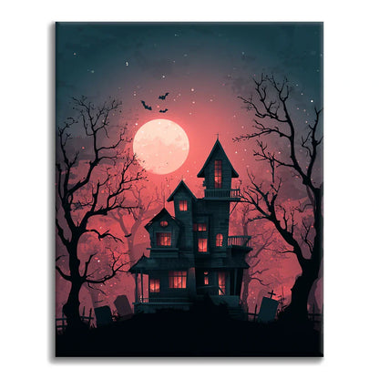 Dziwny stary dom – malowanie po numerach