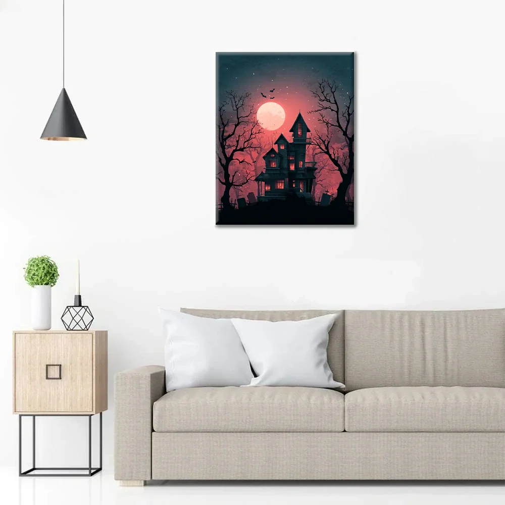 Dziwny stary dom – malowanie po numerach