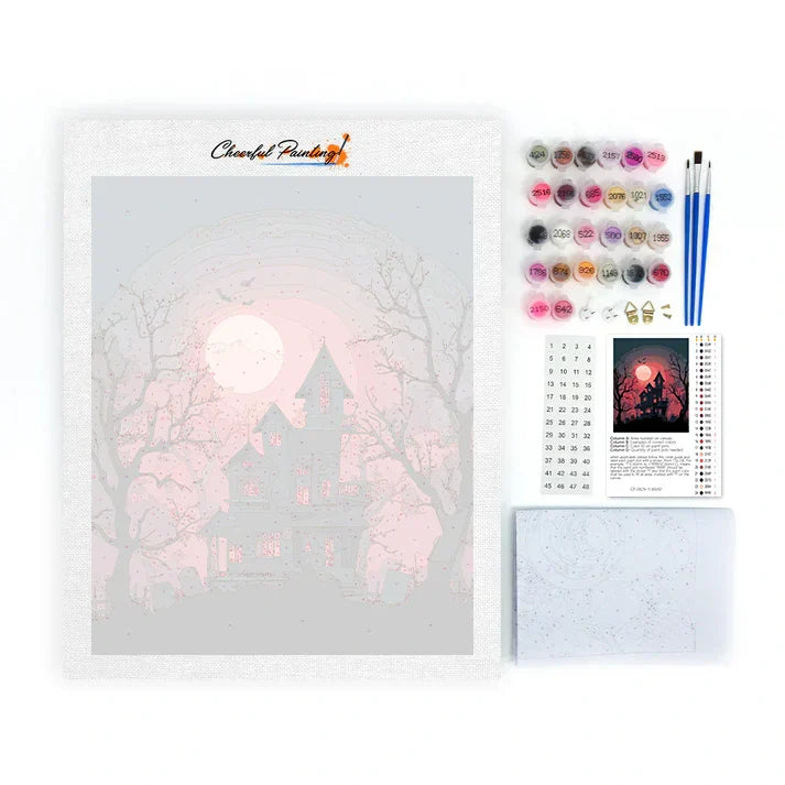 Dziwny stary dom – malowanie po numerach