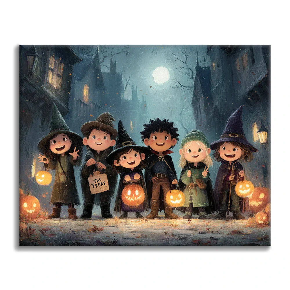 Cukierek albo psikus – malowanie po numerach