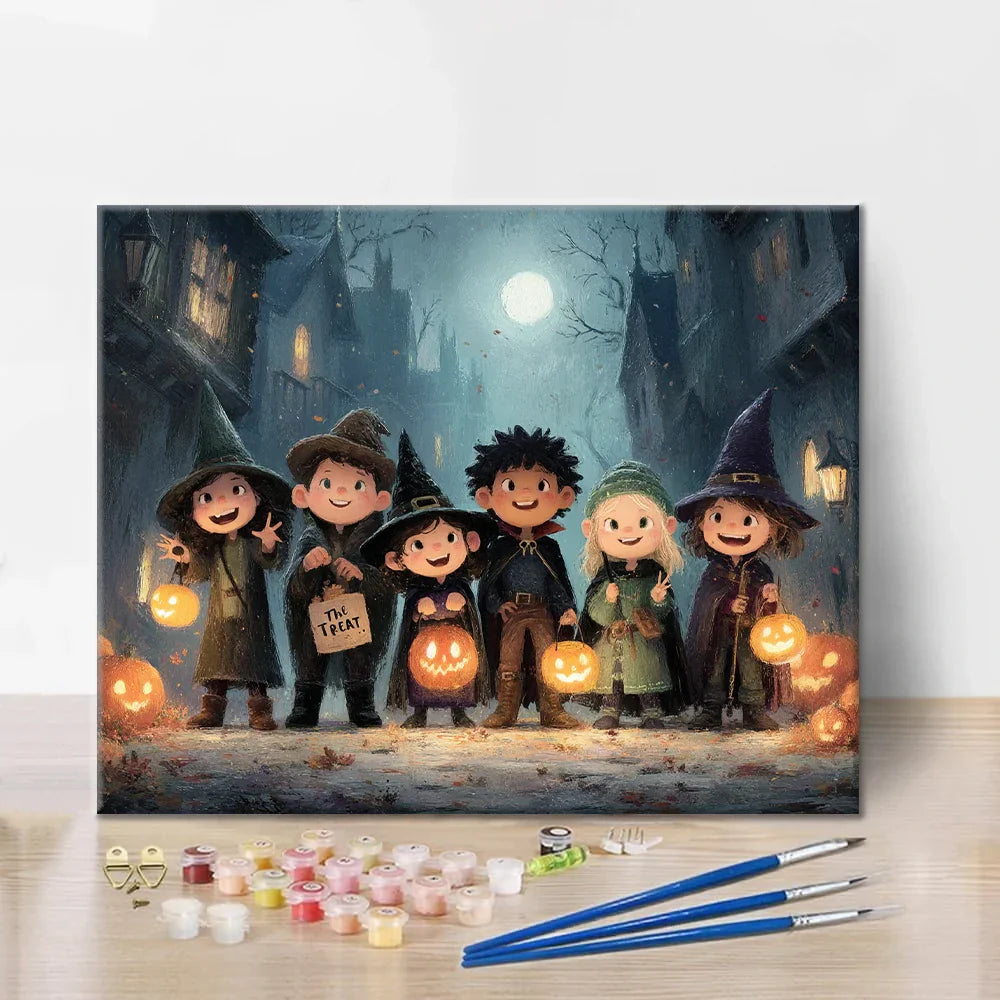 Cukierek albo psikus – malowanie po numerach