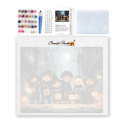 Cukierek albo psikus – malowanie po numerach