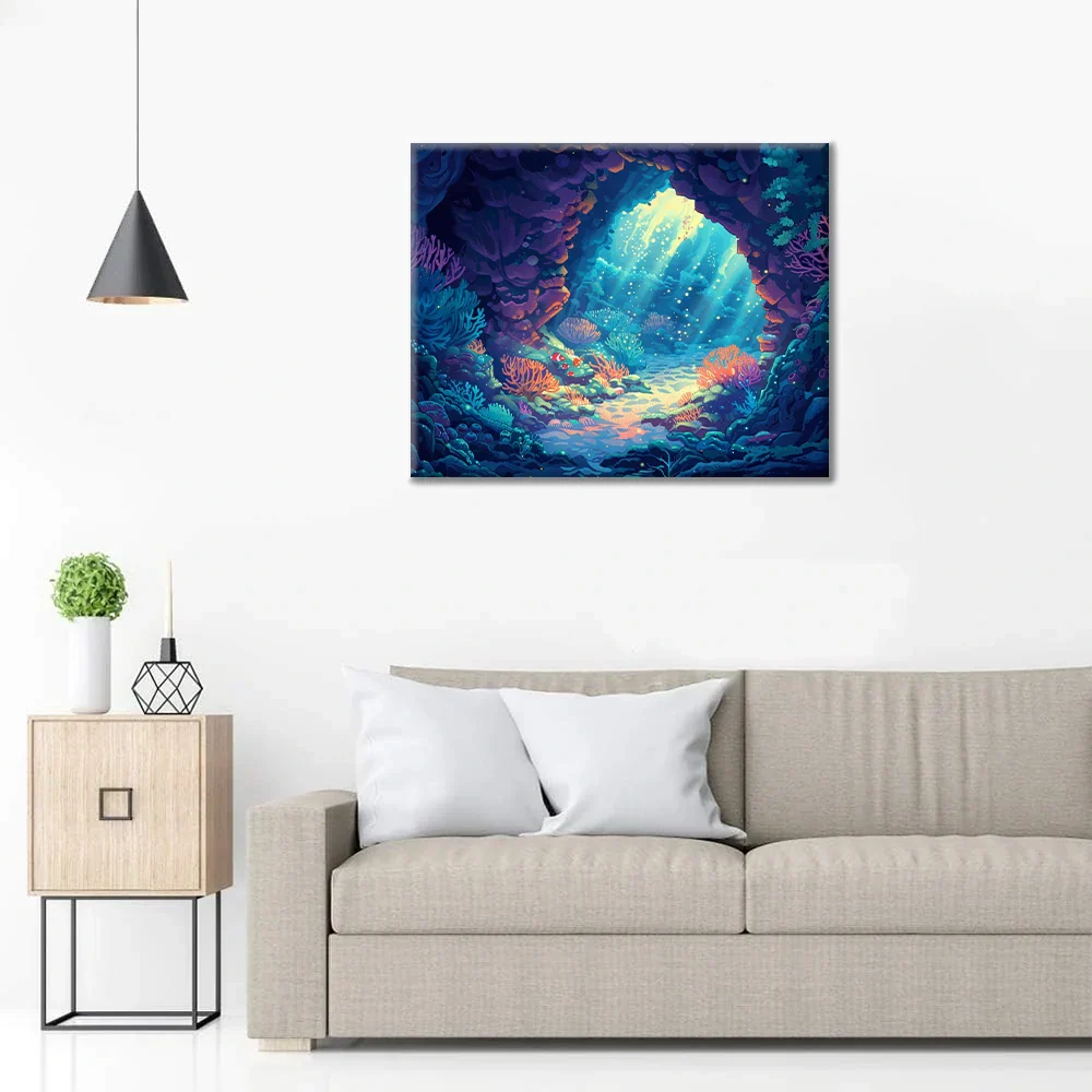 Podwodny raj – malowanie po numerach