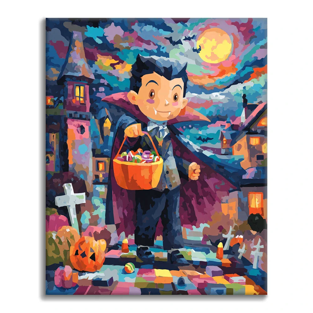 Dziecko wampira – malowanie po numerach