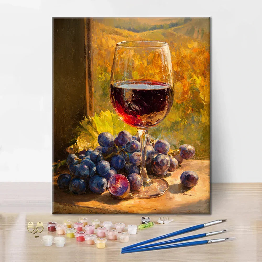 Wino – Malowanie po numerach