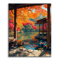 Zestaw Jesienne refleksje – malowanie po numerach - Cheerful Painting