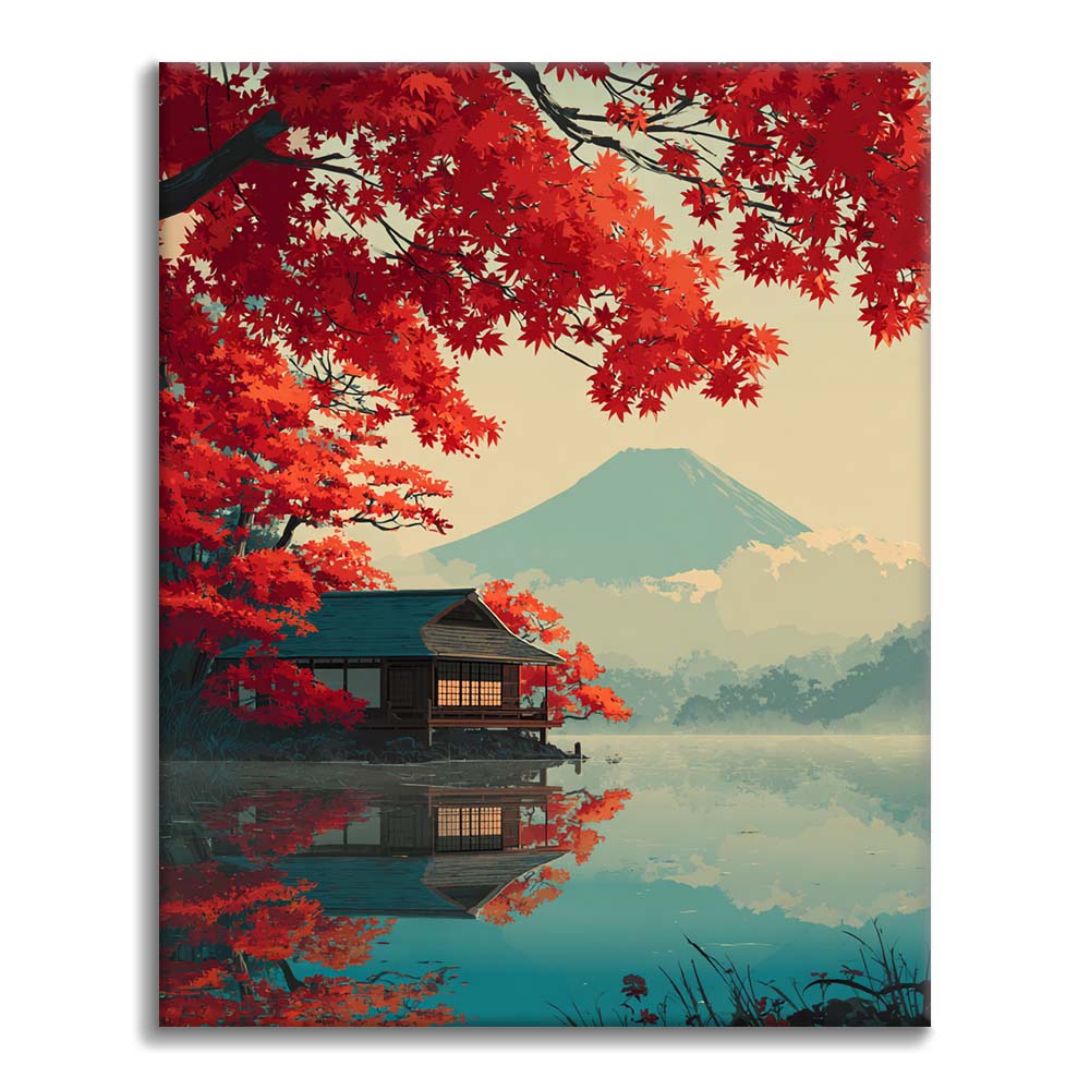 Jesienna cisza – malowanie po numerach