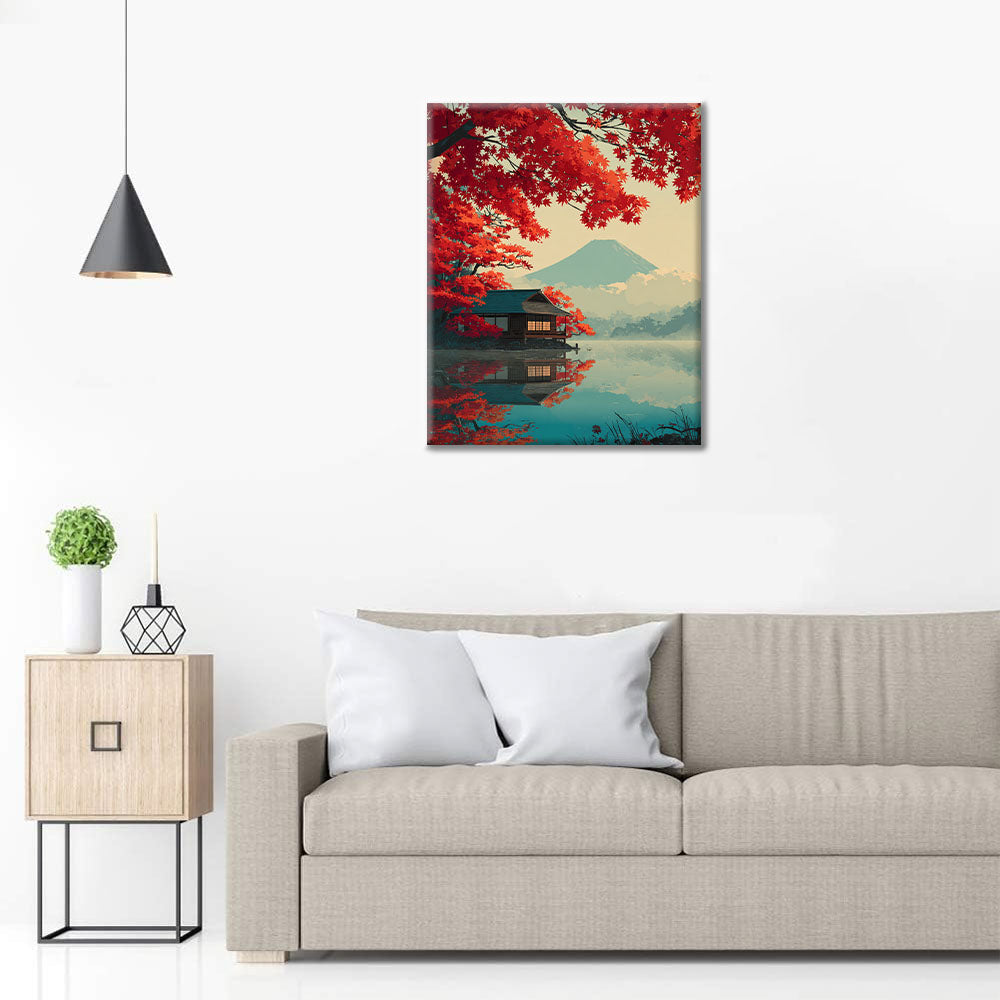 Jesienna cisza – malowanie po numerach