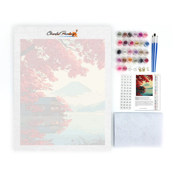 Jesienna cisza – malowanie po numerach