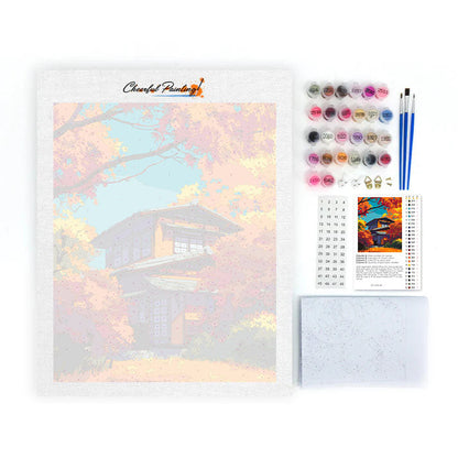 Uścisk jesieni – malowanie po numerach