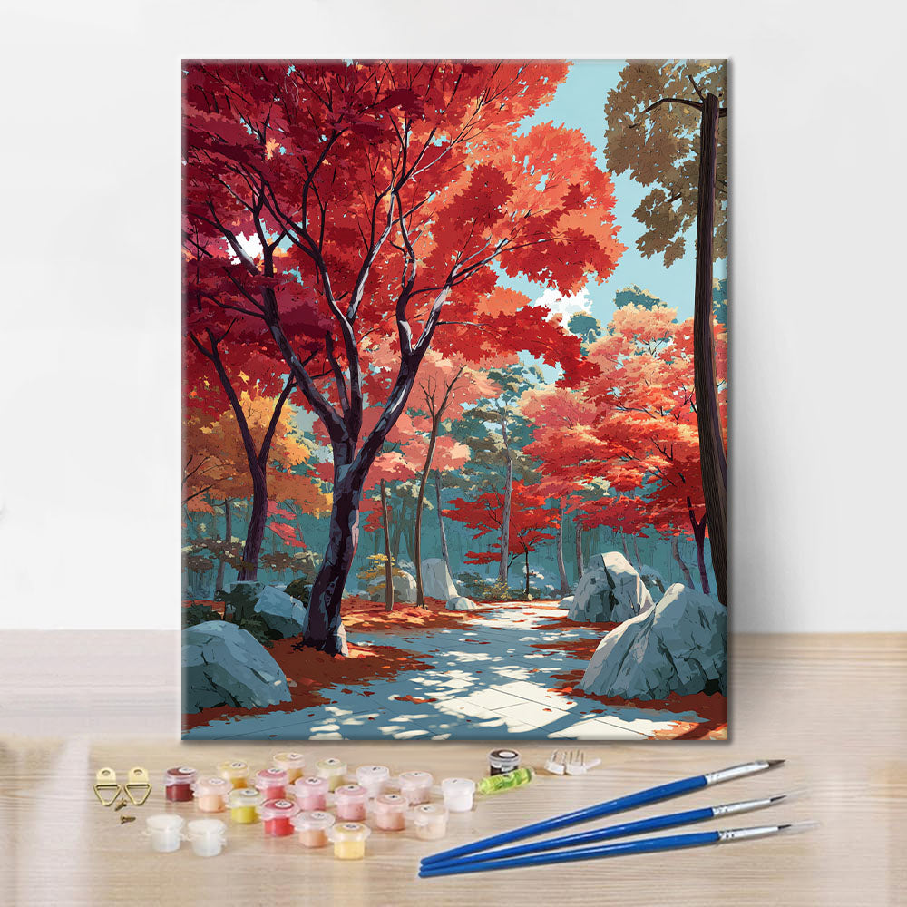 Crimson Pathway – Malowanie po numerach