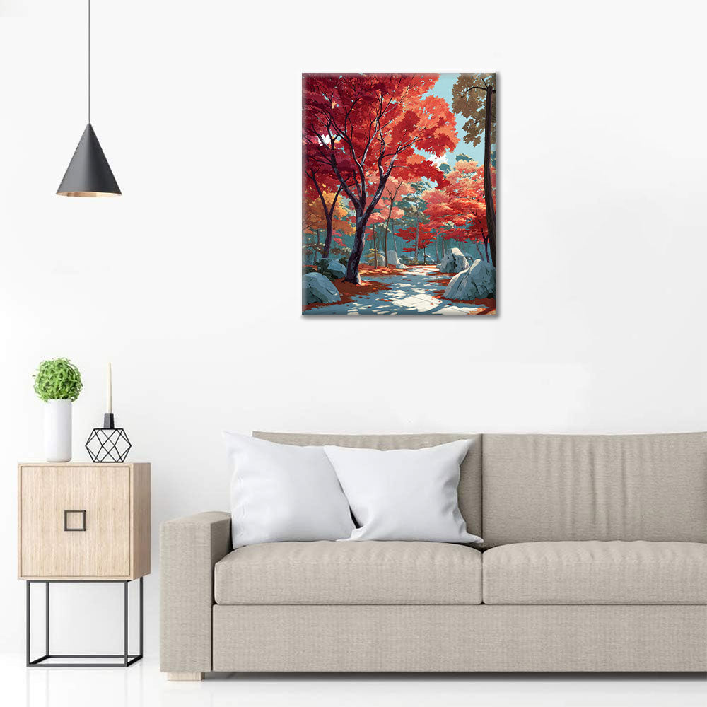 Crimson Pathway – Malowanie po numerach