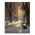 Zestaw Wczesny zimowy park – malowanie po numerach - Cheerful Painting