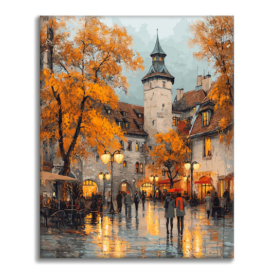 Leafy Square – Malowanie po numerach