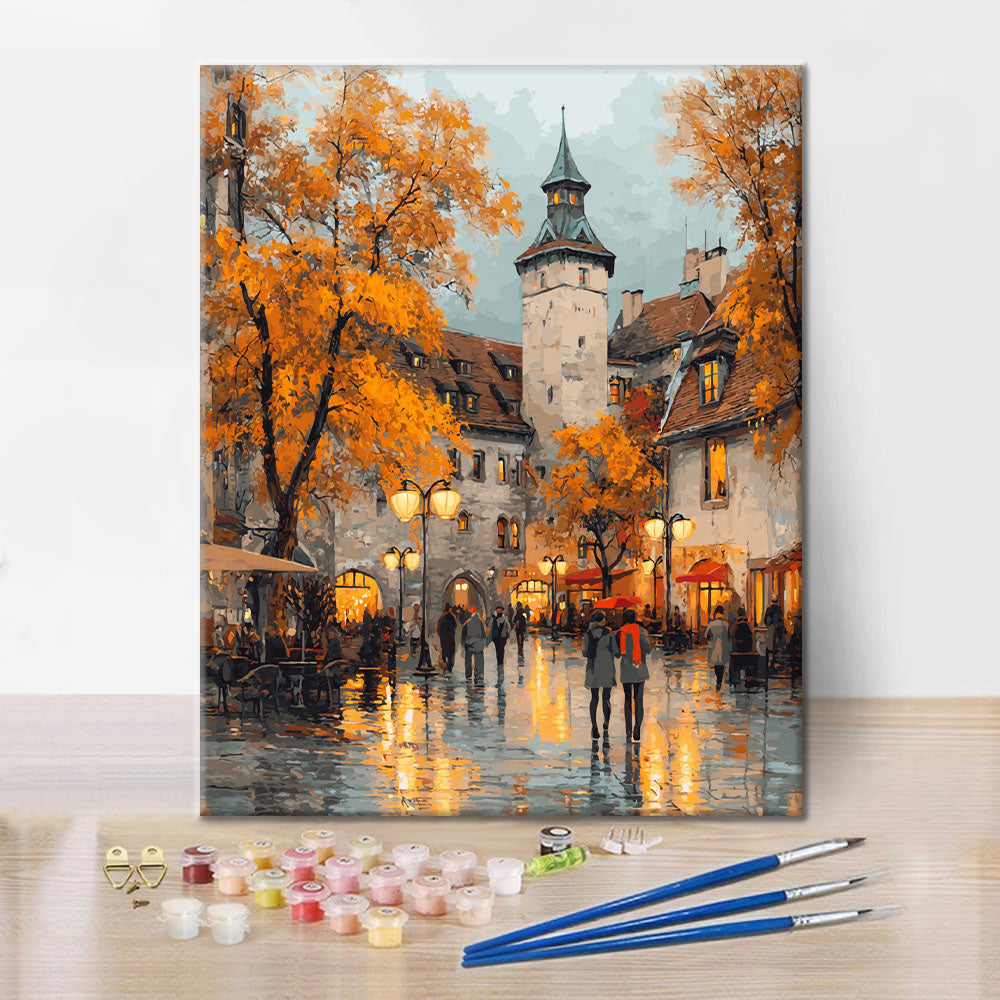 Leafy Square – Malowanie po numerach