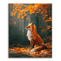 Zestaw Liście klonu i lis – malowanie po numerach - Cheerful Painting