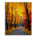 Zestaw Mozaikowa Jesienna Aleja – Malowanie po numerach - Cheerful Painting