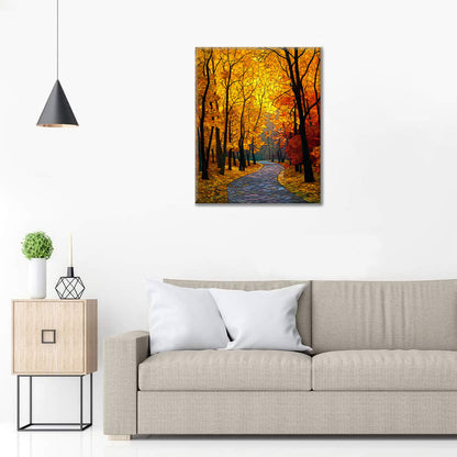 Mozaikowa Jesienna Aleja – Malowanie po numerach