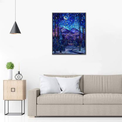 Mozaika Gwiaździsta Noc – Malowanie po numerach