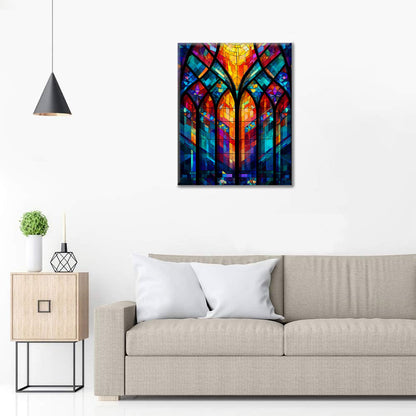 Mozaikowa krata okienna – malowanie po numerach