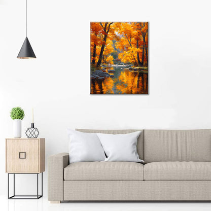 Szepty jesieni – malowanie po numerach