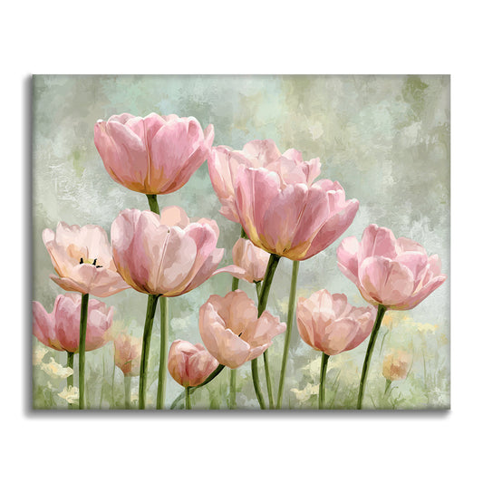 Rząd róż - Malowanie po numerach