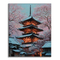 Zestaw Pagoda Kwiatów – Malowanie po numerach - Cheerful Painting