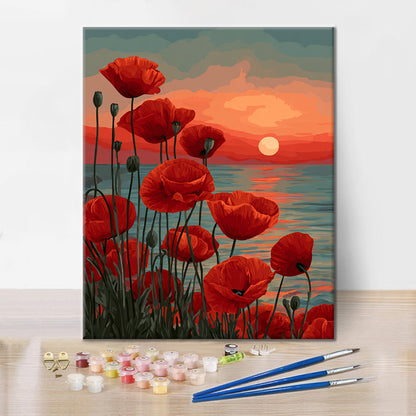 Crimson Dusk – malowanie po numerach