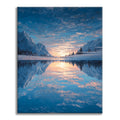 Zestaw Mroźne odbicie – malowanie po numerach - Cheerful Painting