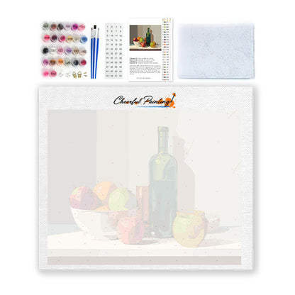 Martwa natura z owocami – malowanie po numerach