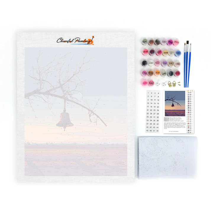 Dzwonek wiszący – malowanie po numerach