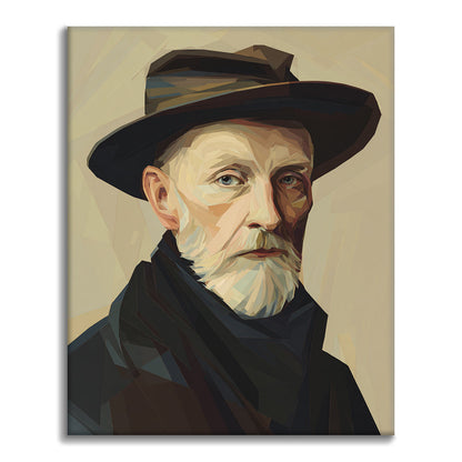 Zestaw Portret w kapeluszu – malowanie po numerach - Cheerful Painting