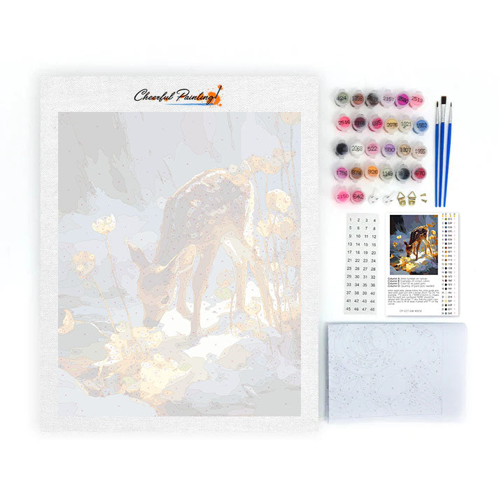 Blask Małego Jelonka – Malowanie po numerach