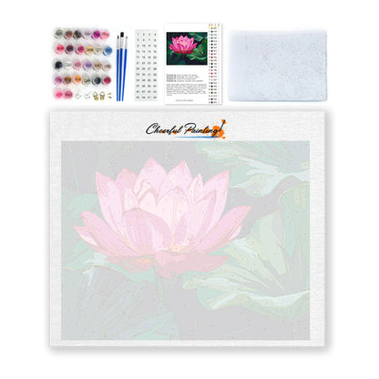 Kwiat lotosu – malowanie po numerach