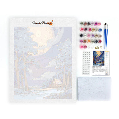 Moonlit Haven – malowanie po numerach