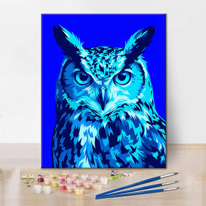 Neonowa Sowa – Malowanie po numerach