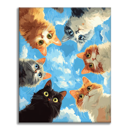 Zestaw Peekaboo – Malowanie po numerach - Cheerful Painting