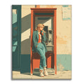 Zestaw Budka telefoniczna – malowanie po numerach - Cheerful Painting