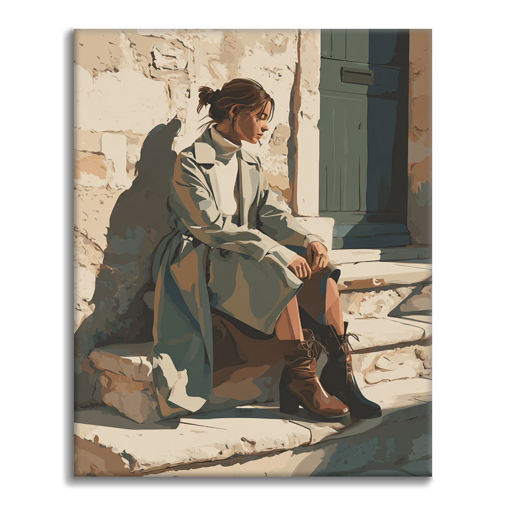 Zestaw Cicha przerwa – malowanie po numerach - Cheerful Painting