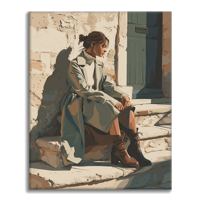 Zestaw Cicha przerwa – malowanie po numerach - Cheerful Painting
