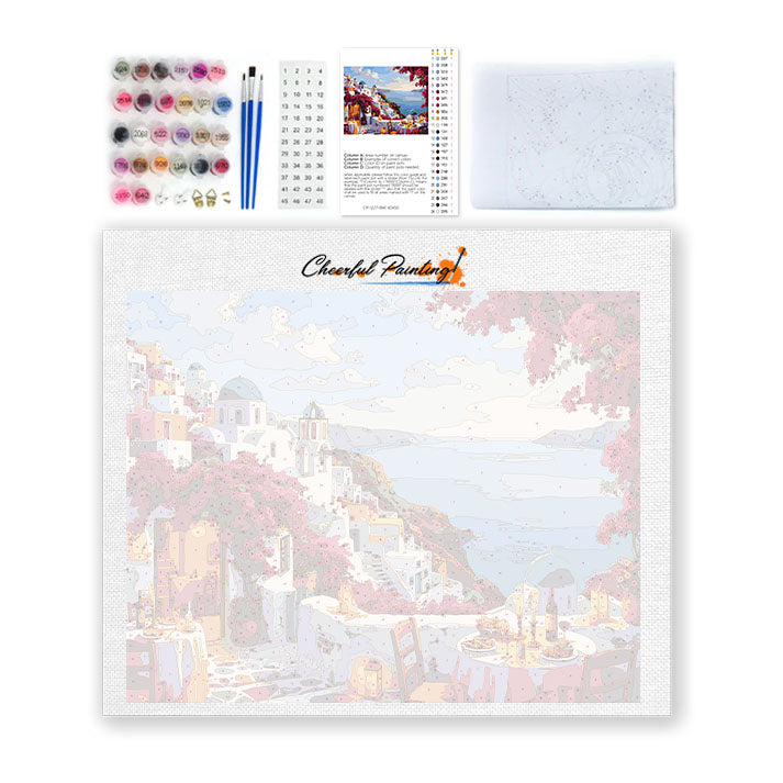Santorini – Malowanie po numerach