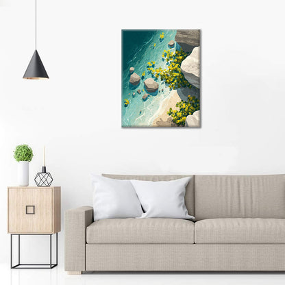 Słoneczne pływy – malowanie po numerach