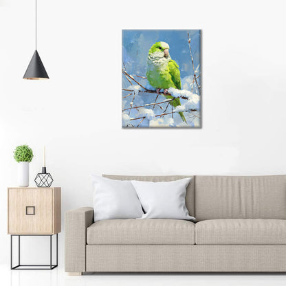 Papuga - Malowanie po numerach