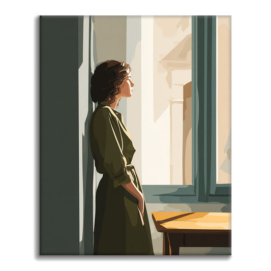 Figurka okienna – malowanie po numerach